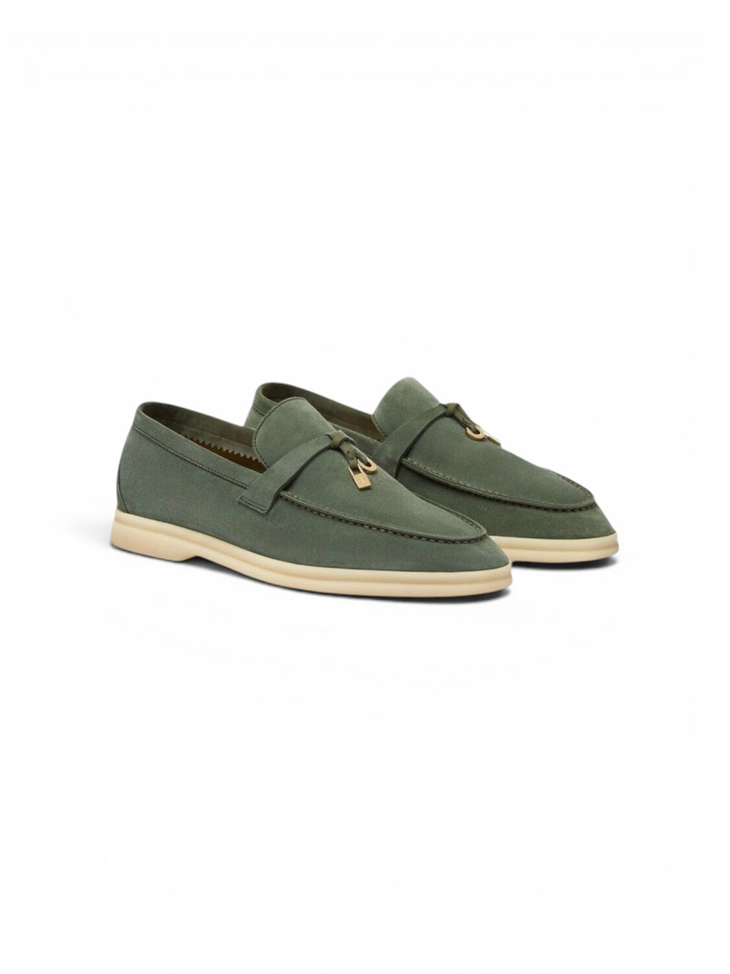 Loro Piana Summer Charms Walk Loafer - Green Lagoon