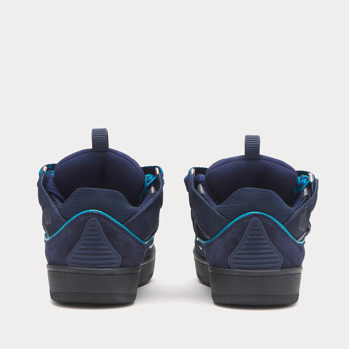 Lanvin Curb Leather Navy Blue