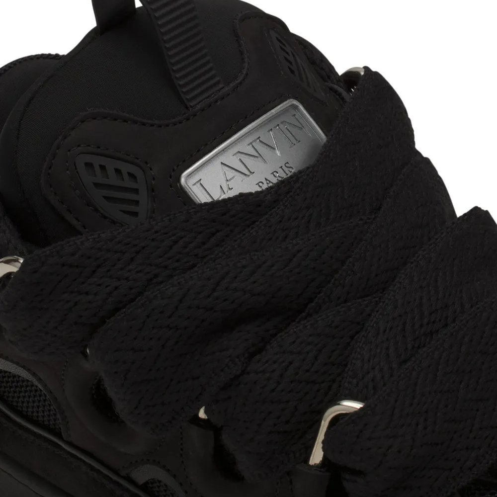 Lanvin Leather Curb Triple Black