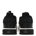 Chanel Velvet Calfskin Mixed Fibers CC Sneakers Black